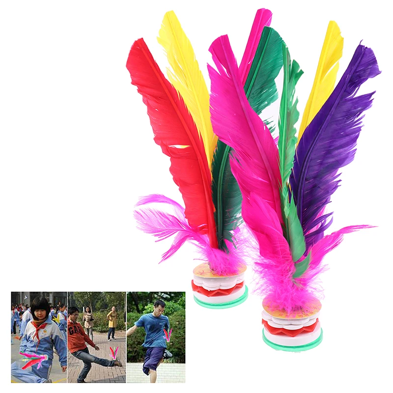 Feather Shuttlecock - 2PC Jianzi Shuttlecock Fitness Exercise China
