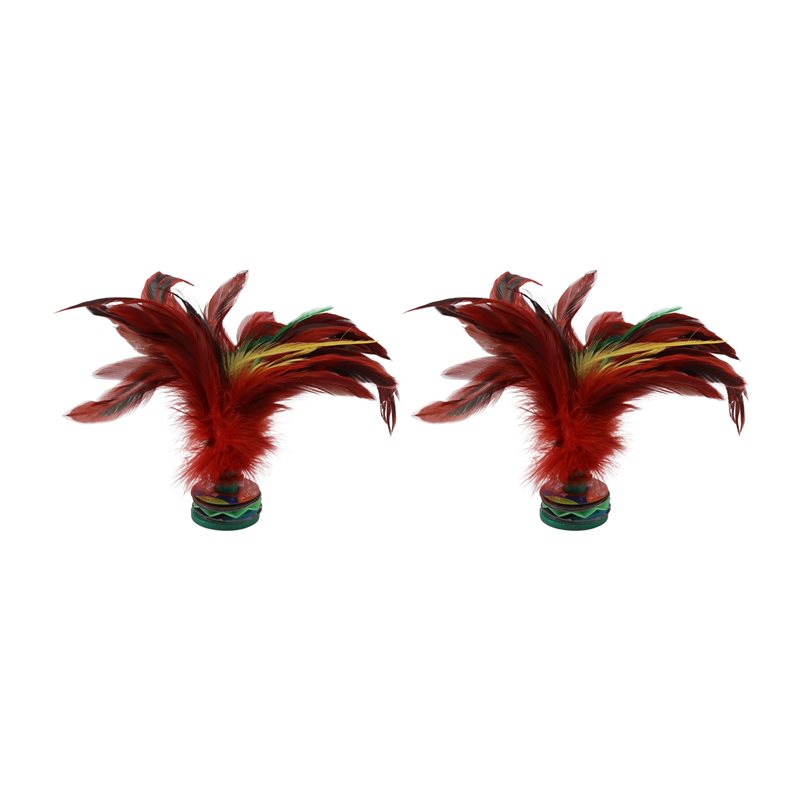 A99I-2Pcs Colorful Shuttlecock - Feather Shuttlecock ulasan dan harga