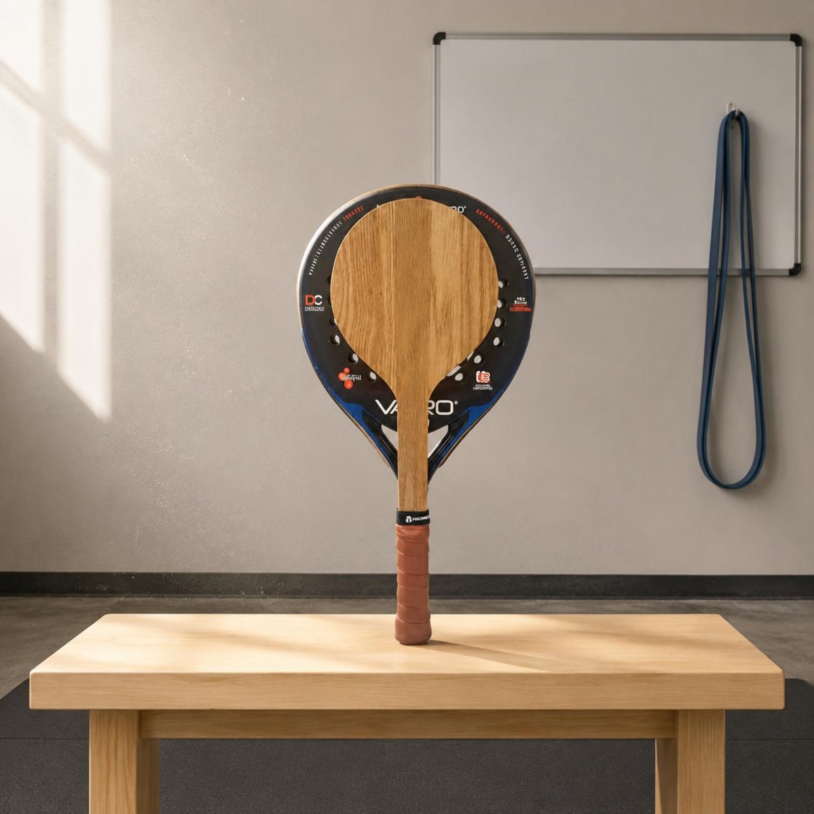 Wood Beach Tennis Racket Beach - Sports Grip ulasan dan harga