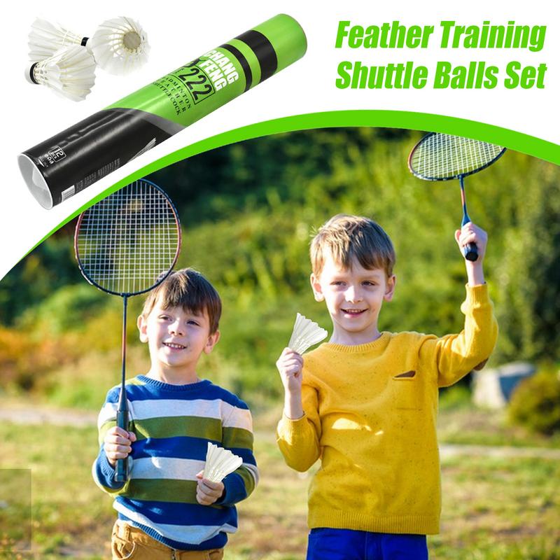 12PC Durable Badminton Shuttle - Feather Shuttlecock ulasan dan harga
